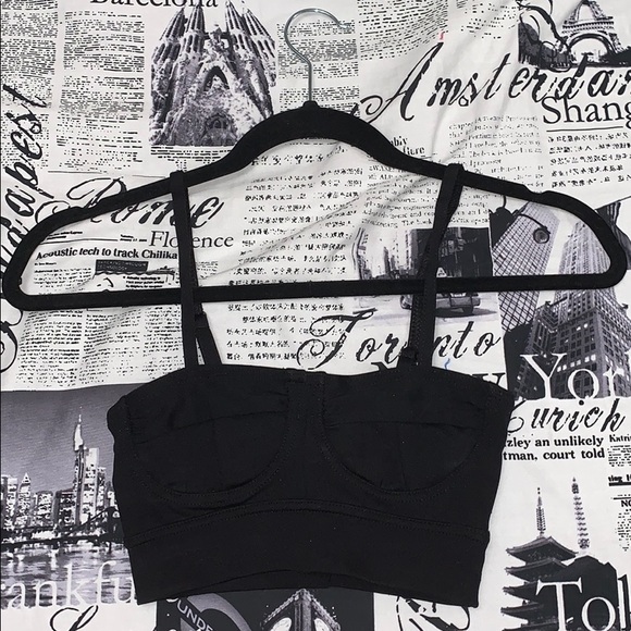 black party top, very short - Picture 1 of 2